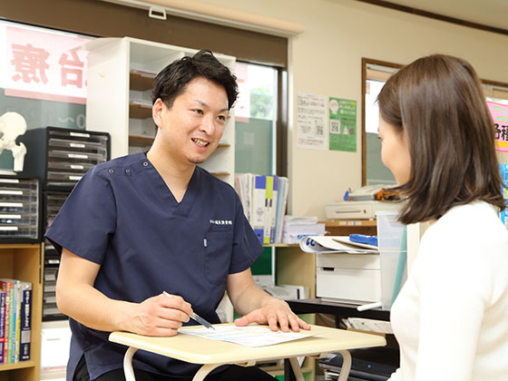 国家意思を持つ先生が「担当制」で施術